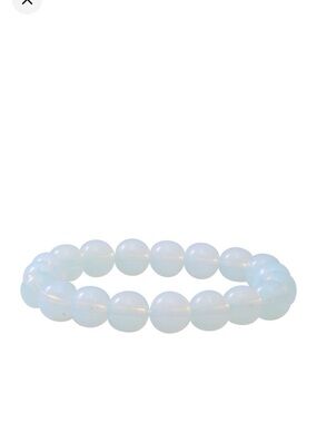 Bracelet White Onyx Stretch Beaded